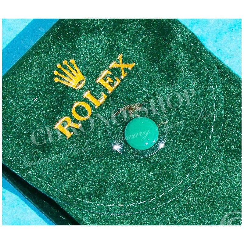 Rolex rare étui pochette écrin Suédine Velours vert Collector rangement montres SeaDweller,Submariner,GMT,Explorer,Daytona