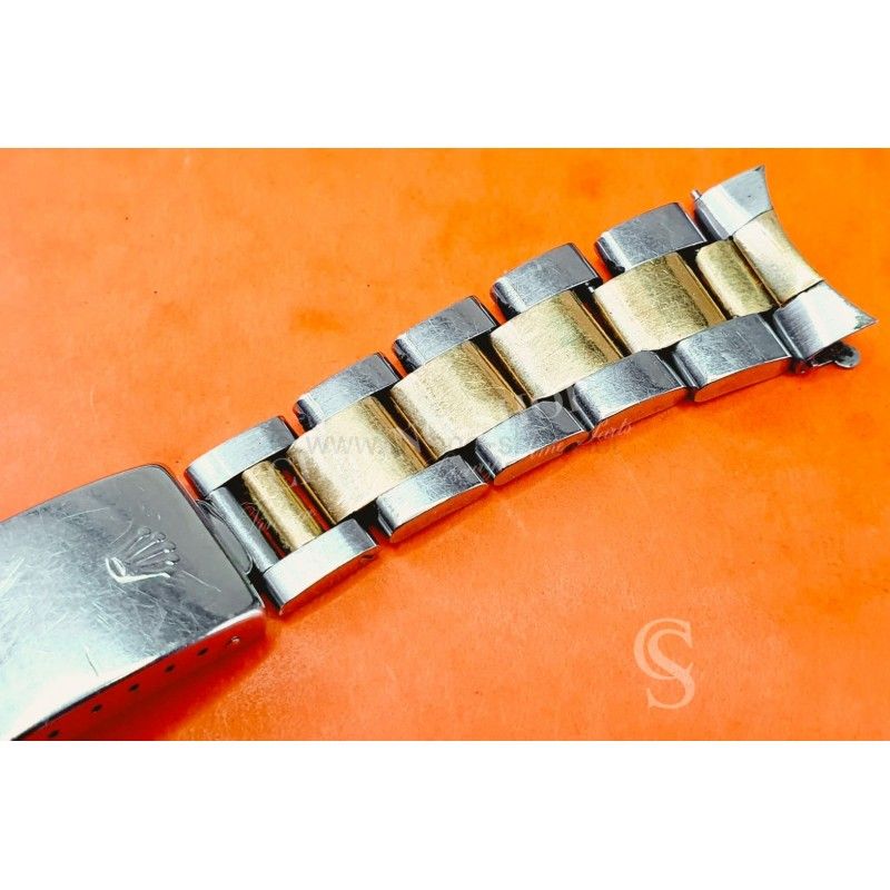 Rolex 1995 Genuine Tutone 78363 / 458B 18K/SS 20mm Band bracelet Parts GMT DATEJUST DAYTONA 16713,16523,16013 heavy links bitons