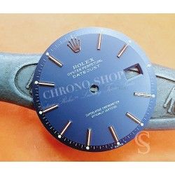 ROLEX VINTAGE RARE 60's CADRAN BLEU PIE PAN MONTRES ROLEX DATEJUST WIDE BOY 1603 OYSTER PERPETUAL Ø28mm CAL 1570