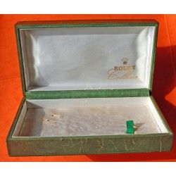 VINTAGE WATCH BOX SET ROLEX CELLINI, LARGE OBLONG, Ref 48.01.3 Green leather MONTRES ROLEX SA GENEVE