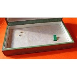 VINTAGE WATCH BOX SET ROLEX CELLINI, LARGE OBLONG, Ref 48.01.3 Green leather MONTRES ROLEX SA GENEVE