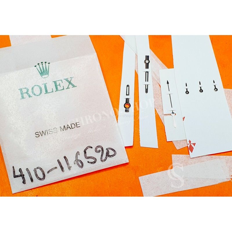 Rolex jeu Aiguilles Or blanc NEUF luminova montres Rolex Cosmograph Daytona 116509,116519,116520, 116528 Cal 4130