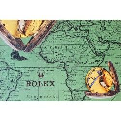 Vintage BIG Rolex President Day Date Datejust Daytona Luxe Gold Watch Box Case Leather Purple ref 53.00.01