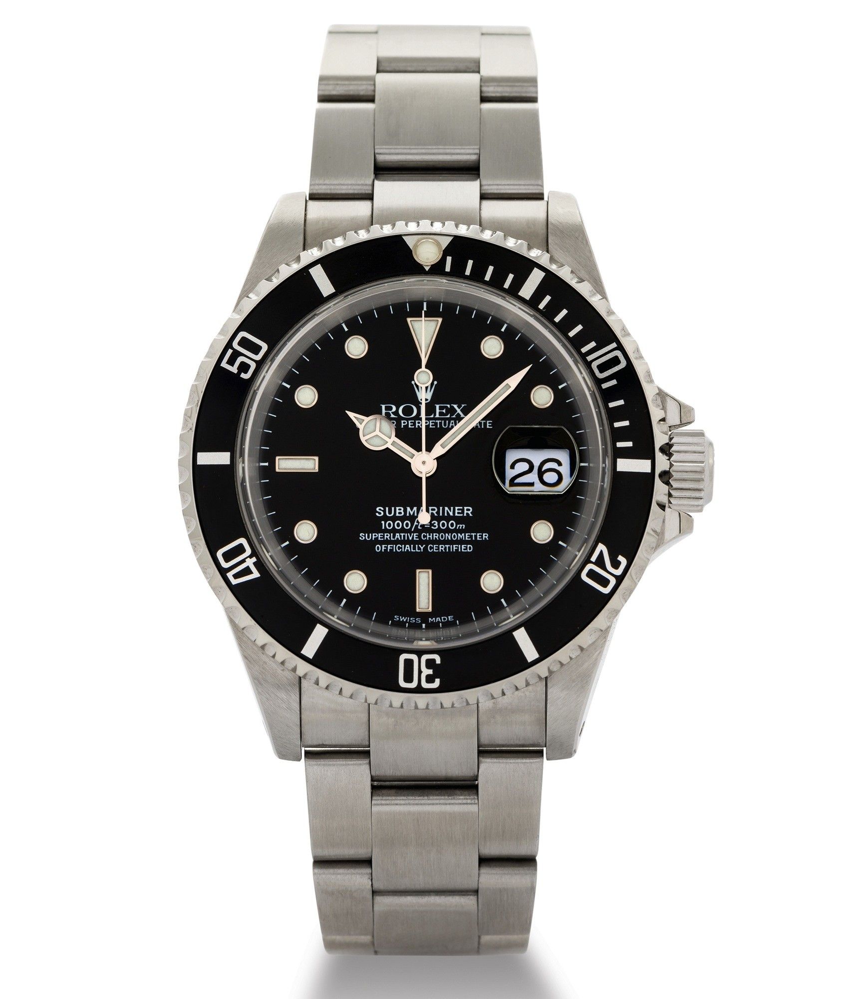 Rolex inside bezel top