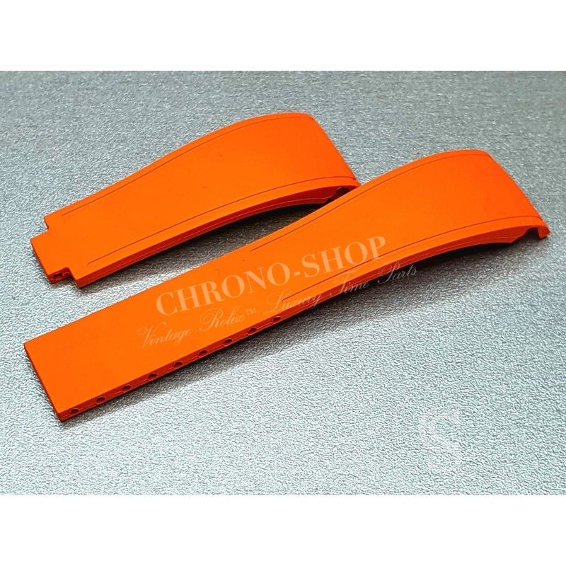Rubber strap Rubber B style RADIUM 20mm orange Strap fits Submariner 16800,16610,16600,14060,168000,14060M