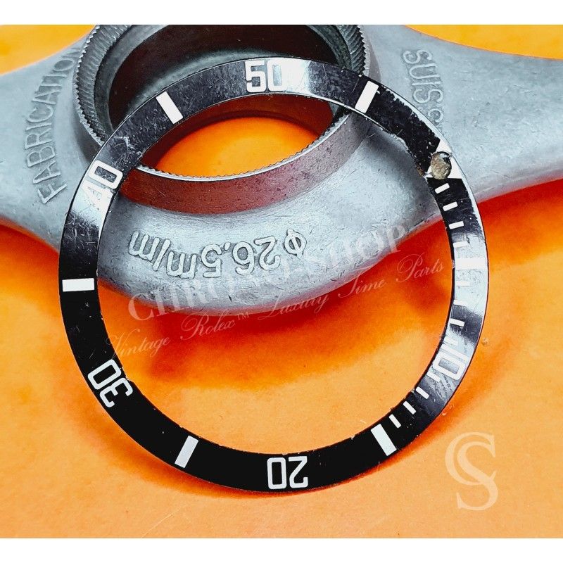 Rolex Vintage 80's Accessoire Horlogerie montres Sea-Dweller 16660,16600 insert noir gradué