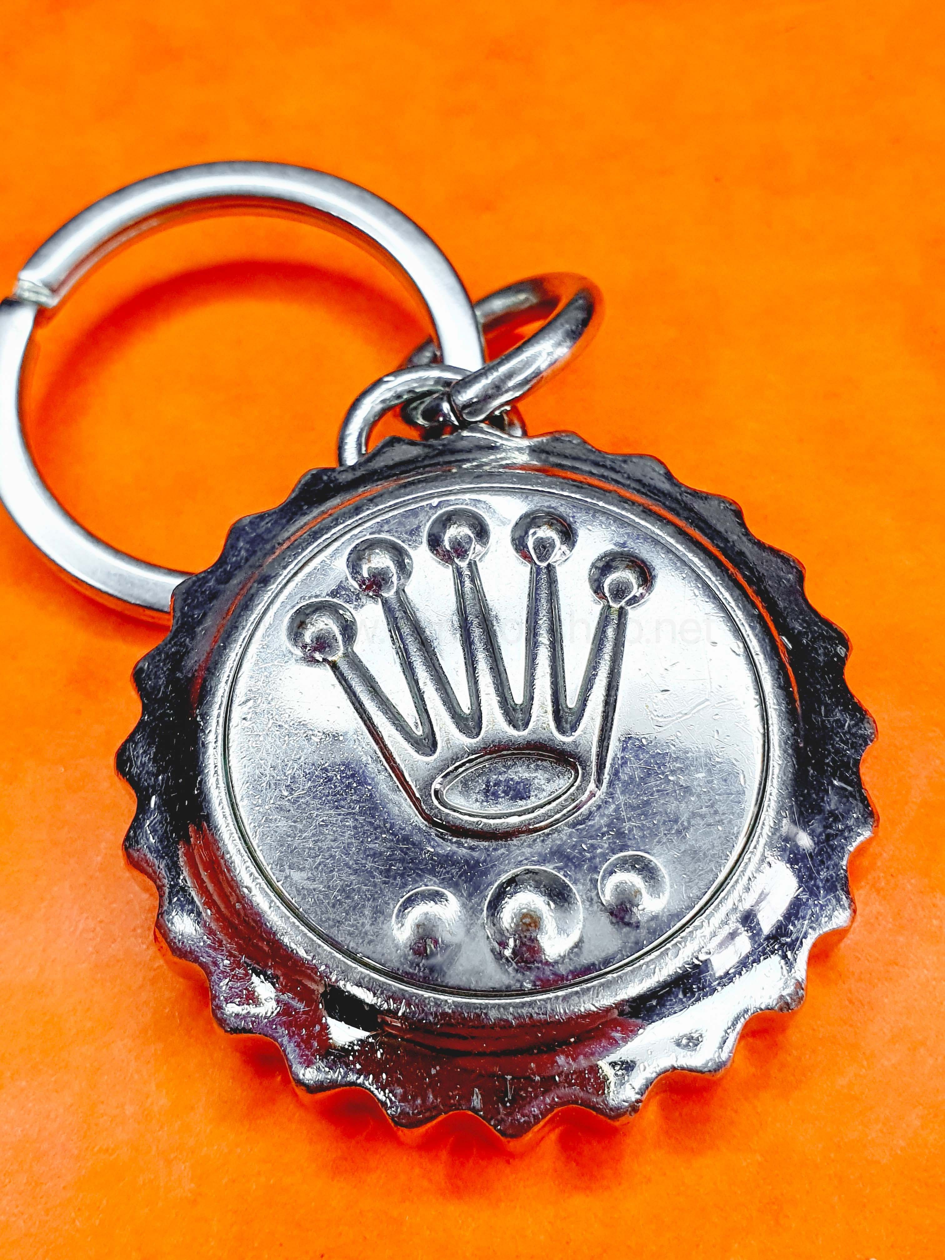 Rolex Collectible Triplock Coronet Submariner crown stainless steel key ring,  keychain, holder baselworld watch goodies