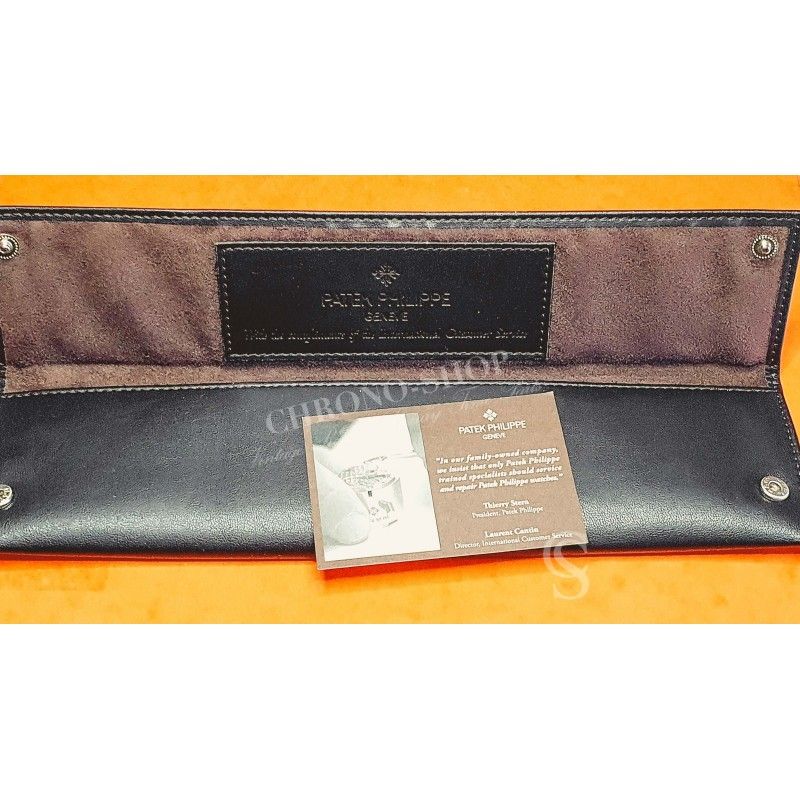 Patek Philippe New Genuine Rare Collectible Pouch Brown Leather Travel Case Watch Protect Storage Calatrava, pilot