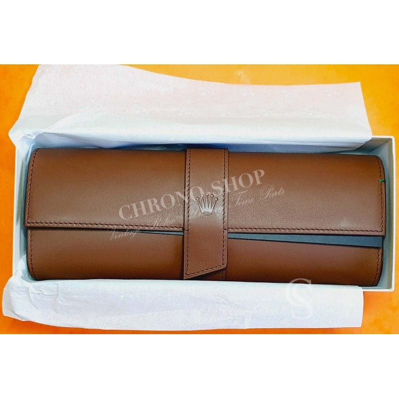 Rolex Rare Genuine Leather Watch Case Empty Box Roll Display Storage Submariner,GMT,Daytona,Explorer,Datejust,Airking,Skydweller