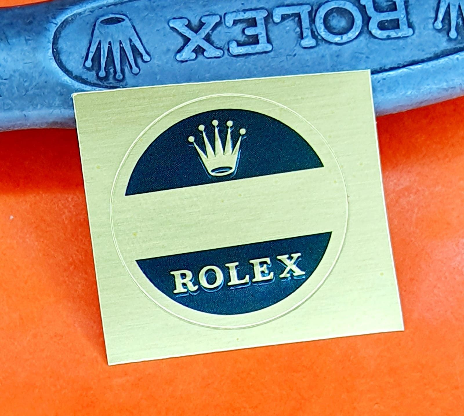 Rolex 60's watch caseback Ø21mm Blank gold Green Sticker Submariner,GMT,Explorer,Daytona 6263,5512,5513,1680,1665,6542,6241