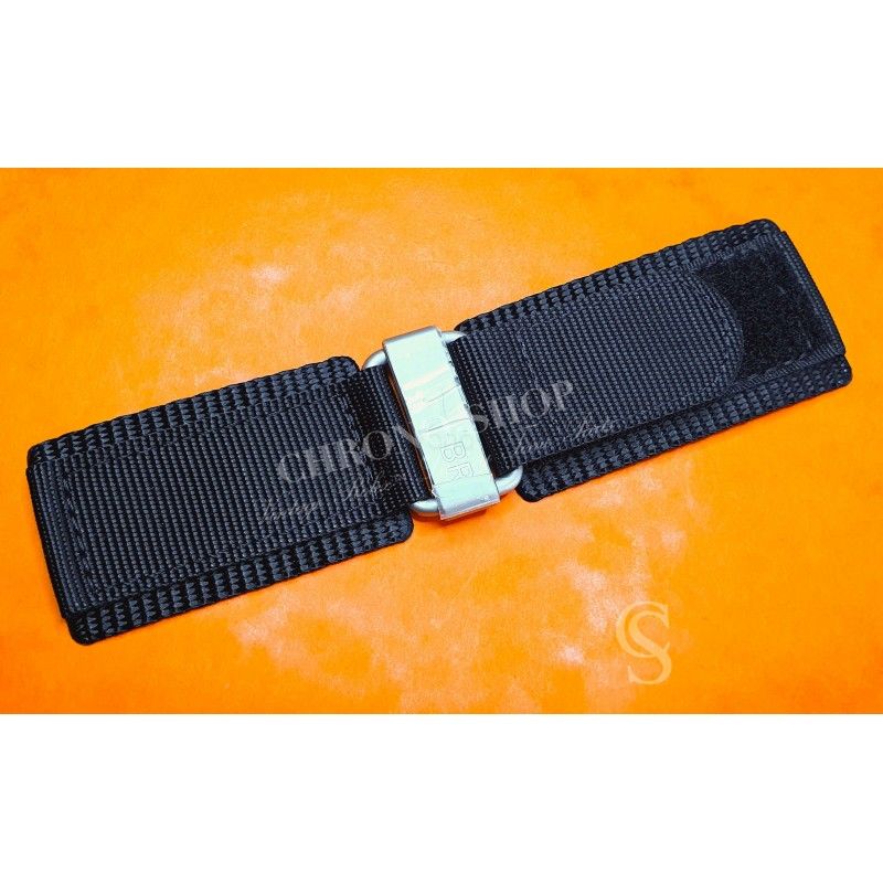 Bell & Ross Authentique bracelet Militaire couleur noir toile, Nylon montres hommes 26mm Br 03/br02