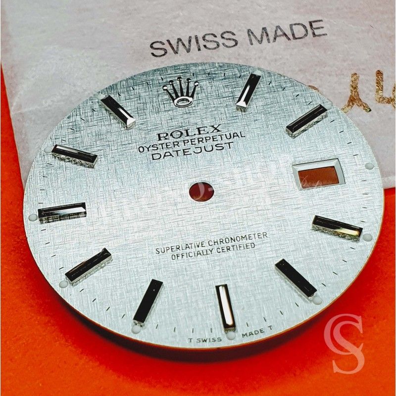 Rolex amazing men's Datejust Silver linen Dial Steel Quickset 16000,16030,16014 Cal 3035, 3135