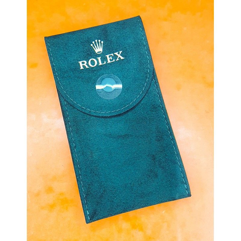 Rolex Original green suede velvet pouch...