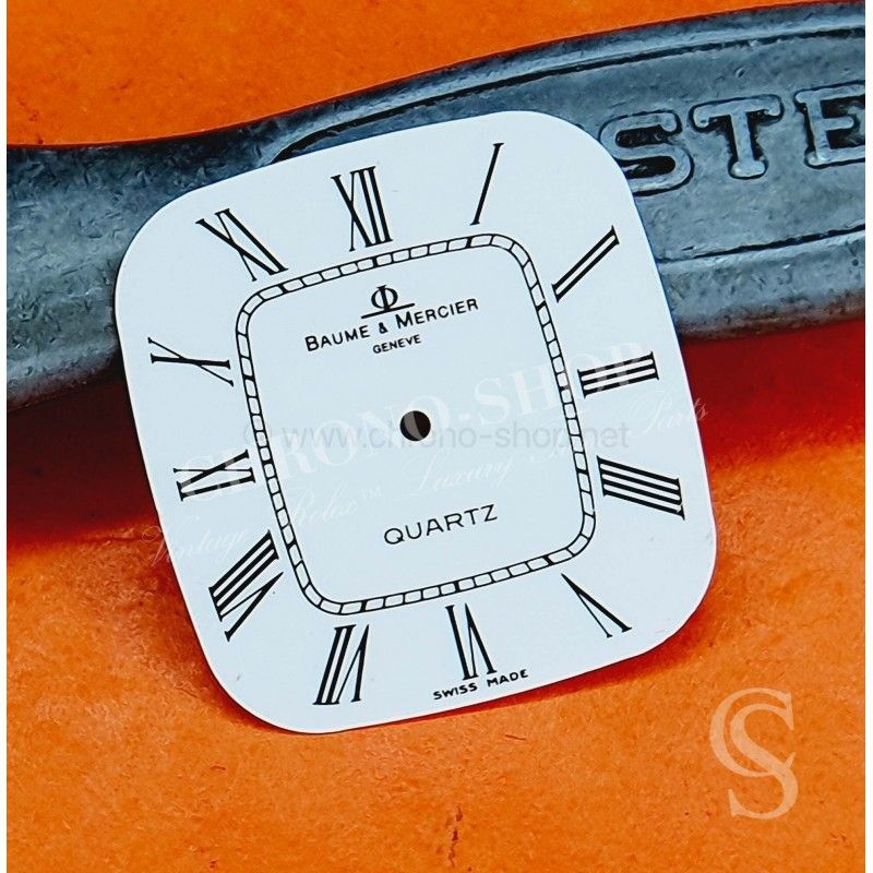 Baume & Mercier Genève Rare Quartz Watch dial model white porcelain romans numerals style