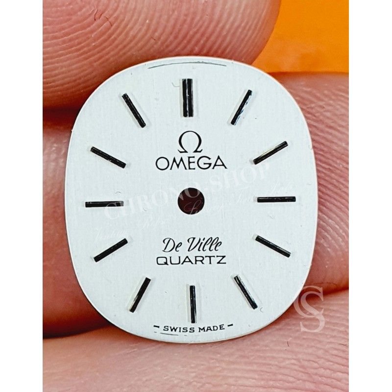 OMEGA 50's DE VILLE QUARTZ Vintage preowned Swiss Ladies Wrist Watch dial part silver color