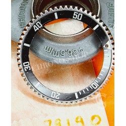 Tudor pièces et accessoires vintage authentique lunette acier crantée avec insert Submariner Date 79190