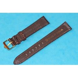 Genuine Lizard 17mm New "Old Stock" Brown Strap Rolex, 17mm S/S gold filled Buckle