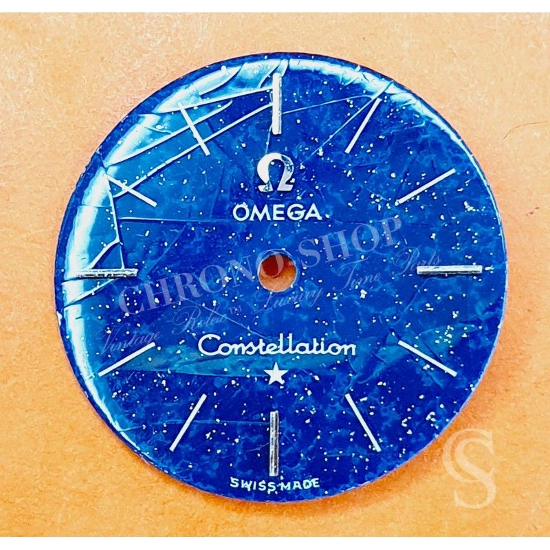 Omega Cadran Constellation Dames 18mm Spyder montres vintages dames Couleur bleu SWISS MADE