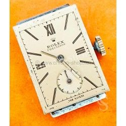 ROLEX Art Deco 1940 rare mouvement mécanique et cadran Modèle Montre rectangulaire Précision Chronomètre Ref 3861