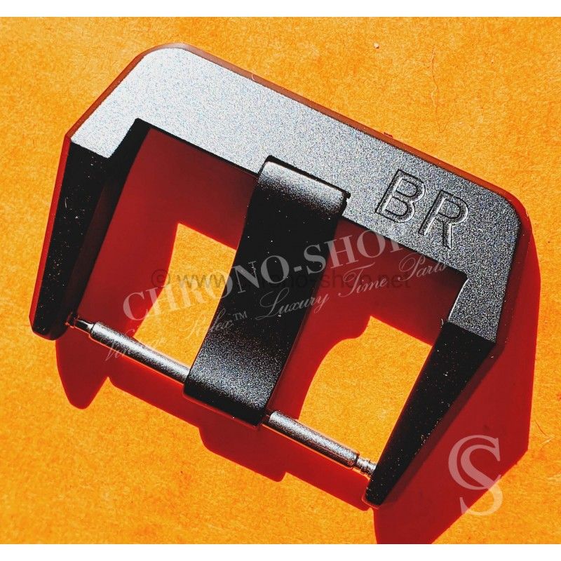 Bell & Ross BR01,BR02,BR03 watches Steel pin buckle with matte black PVD finish 24mm