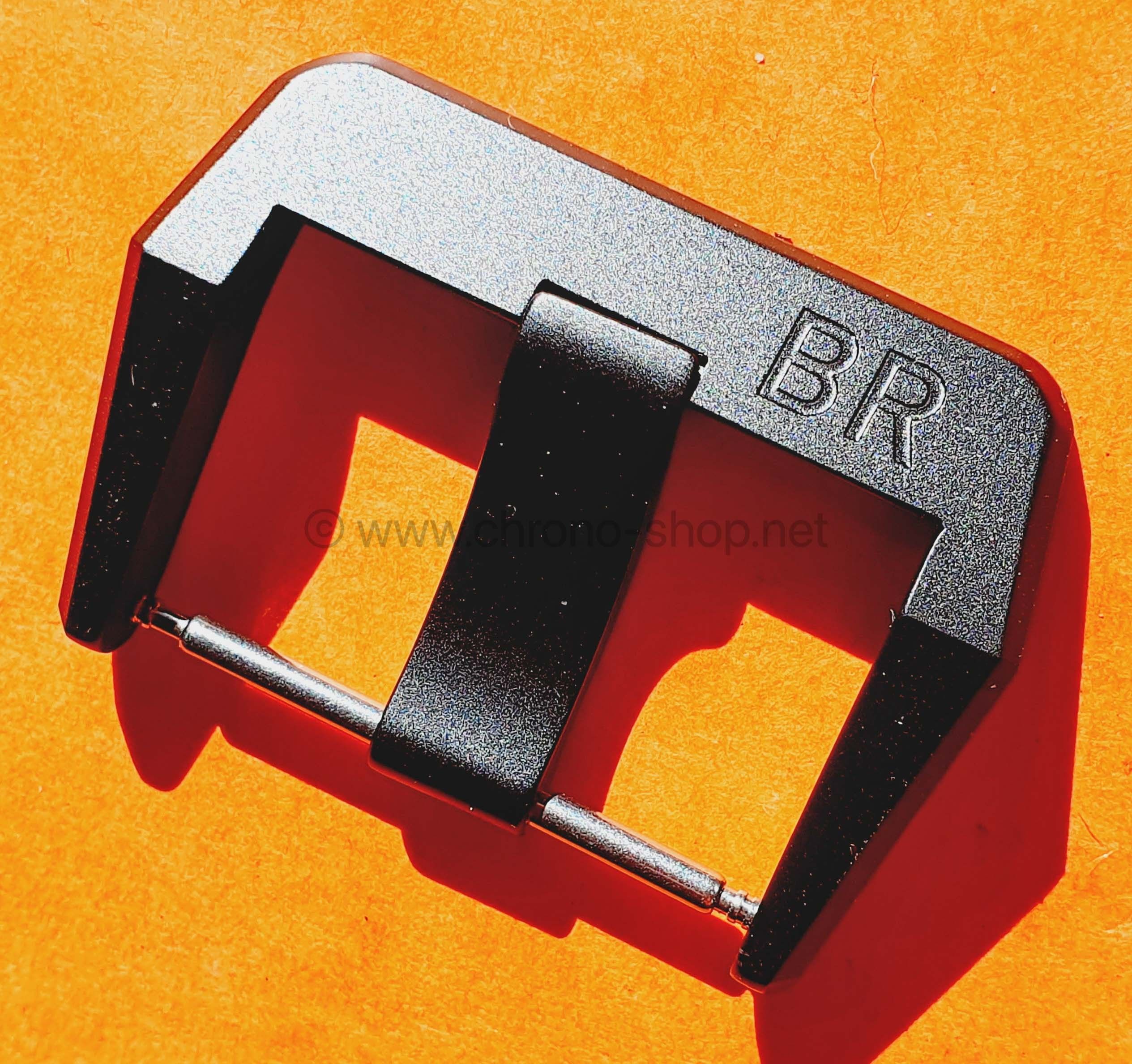 Bell & Ross Boucle ardillon en acier finition PVD noir mat 24mm modèles montres BR01, BR02, BR03