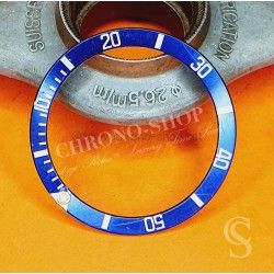 Rolex Nice 90's Dark Blue color Submariner Tutone 16803, 16613, 16808, 16618 Gold Watch Bezel Insert Part