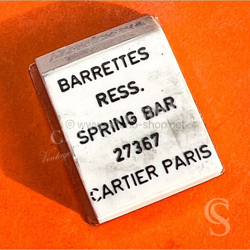 CARTIER Vintage authentique paire pompes, barrettes ressort or jaune 12mm Ref 27367 CARTIER PARIS