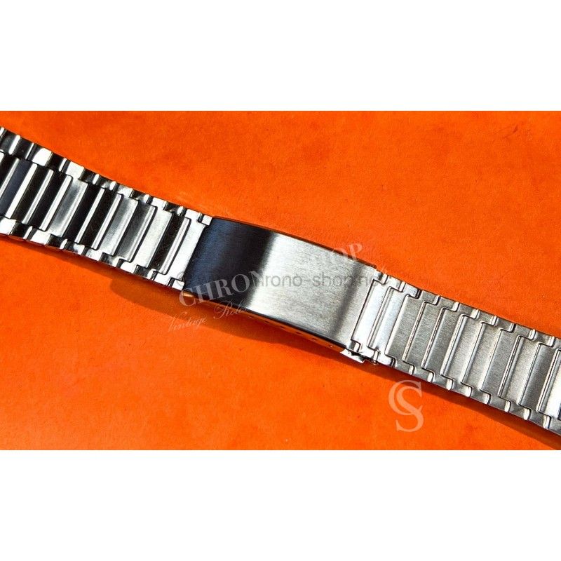 Vintage & RARE 70's Bracelet Sport swiss Made Montres 22mm Acier montres anciennes Heuer Monaco,SilverStone,Calculator,Enicar,UG