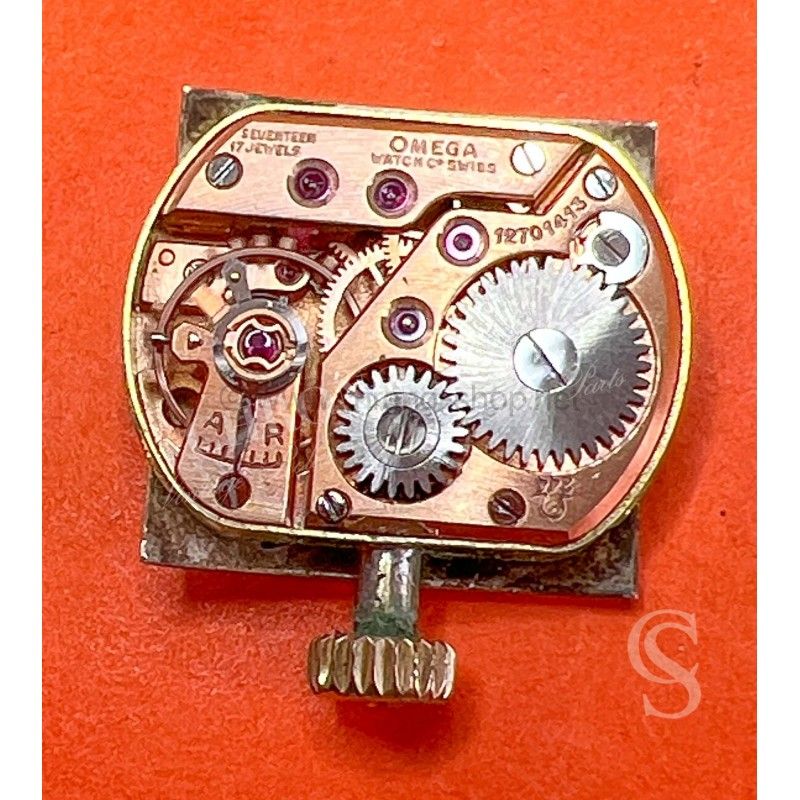 Omega à Remonter Manuellement Horlogerie - Calibre 244 montre dame des années 50 avec cadran et aiguilles
