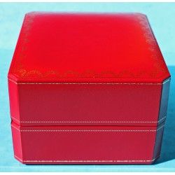 Vintage Genuine Cartier Red Leather Box storage mens tank, basculante, ballon, panthère, santos