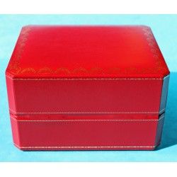 Vintage Genuine Cartier Red Leather Box storage mens tank, basculante, ballon, panthère, santos