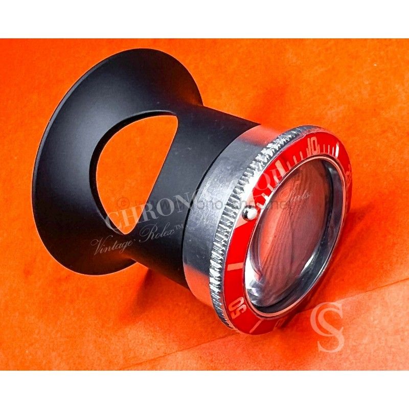 Magnifier X20 Rare Tudor style loupe Graduated Bezel Orange insert Tudor BlackBay 79230R,79030 glasses lens magnifying glass