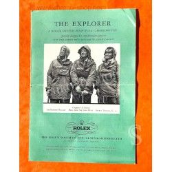 ROLEX VINTAGE 1959 Rolex Brochure booklet Advertising EXPLORER MODEL 6610 EXTREMELY RARE COLLECTIBLE GOODIE