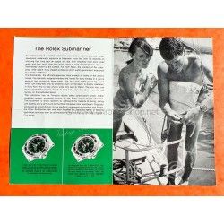 ROLEX VINTAGE BOOKLET MANUAL 1966 SUBMARINER 5512 BROCHURE PAMPHLET STOCK