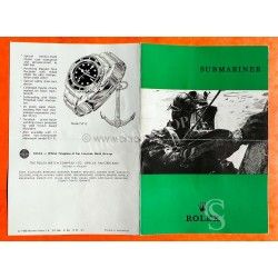 ROLEX VINTAGE BOOKLET MANUAL 1966 SUBMARINER 5512 BROCHURE PAMPHLET STOCK