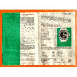 ROLEX 60's No Date Year GMT MASTER 1675, 1675 pcg, cornino COLLECTIBLE VINTAGE ANTIQUE GERMAN BROCHURE BOOKLET LIBRETTO OLD GMT