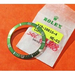 ♛ Rare Original Rolex Submariner 16610 LV Green bezel insert Stainless Steel Faded color ♛