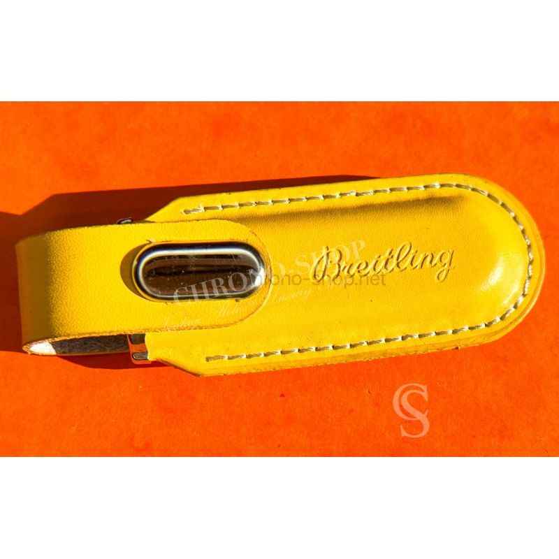 Breitling Goodie Accessorie Brand genuine Rare Yellow leather case 16GB USB key drive
