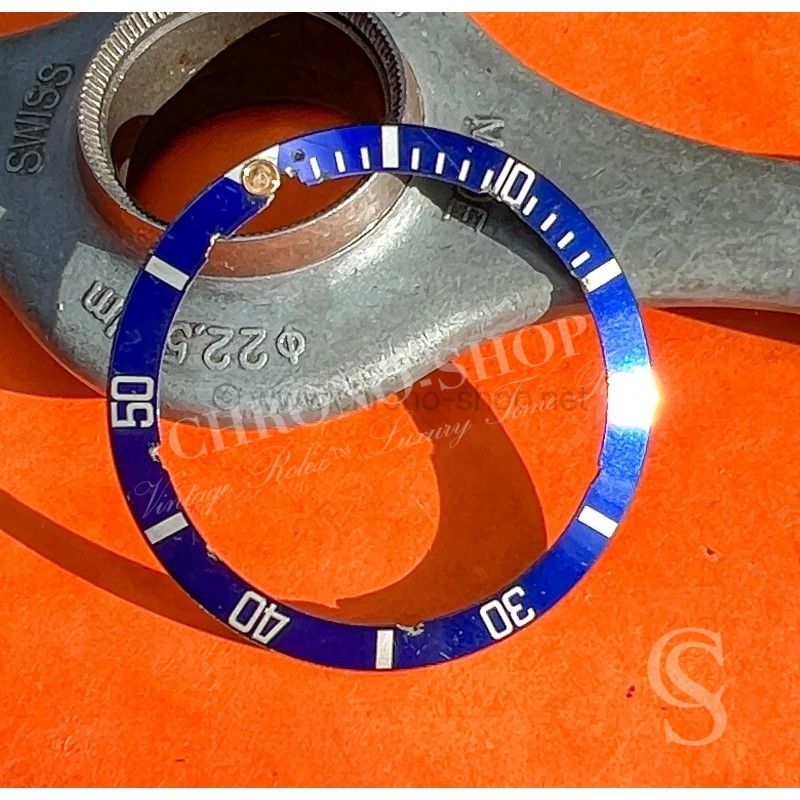 Rolex Submariner Date 18k Gold used 16613,16803,16808,16618 Watch Bezel Blue Insert Graduated Tritium