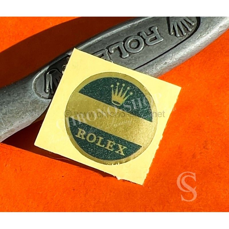 Rolex 60's watch caseback Ø21mm Blank gold Green Sticker Submariner,GMT,Explorer,Daytona 6263,5512,5513,1680,1665,6542,6241