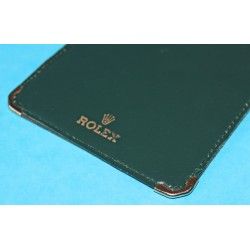 CARNET NOTEBOOK CALEPIN ROLEX CUIR VERT VINTAGE