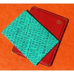 Rare Rolex Red Vintage Authentic Card holder Passport Holder Leather