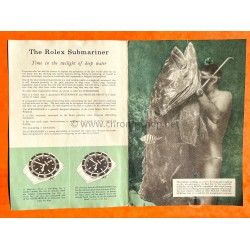 ROLEX 5510 COLLECTIBLE SUBMARINER BROCHURE 1960 ANNI 50/60 Ref 5510 Big Crown Vintage Booklet for sale