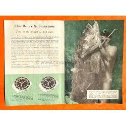 ROLEX 5510 COLLECTIBLE SUBMARINER BROCHURE 1960 ANNI 50/60 Ref 5510 Big Crown Vintage Booklet for sale