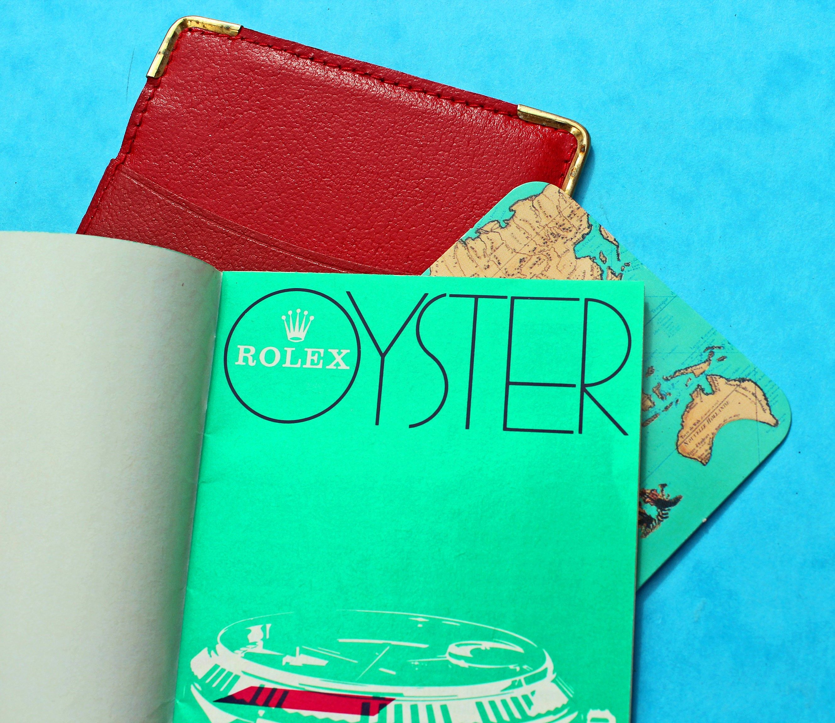 Rolex sales wallet red