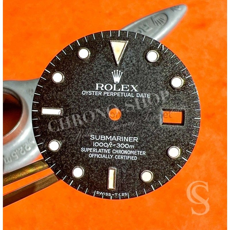 ROLEX RARE VINTAGE CADRAN TROPICAL MONTRES SUBMARINER DATE TRANSITION 16800,168000,16610 TRITIUM cal auto 3035,3135