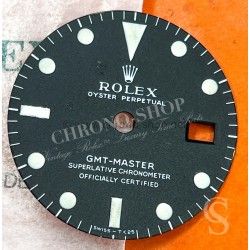 Rolex Rare Pièce de Collection Cadran Long E Vintage Montres anciennes GMT Master 1675, 1675 PCG Long E Mark I Signé SINGER