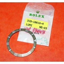 ☆★ RARE 16610 LV ROLEX BEZEL INSERT SUBMARINER DATE LIMITEE LUMINOVA DISQUE DE LUNETTE FADED ☆★ 