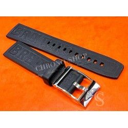 Breitling bracelet montres 20mm caoutchouc noir PRO DIVER III ref 150S 20-18mm montres bracelet Chronomat,MontBrillant,Cockpit
