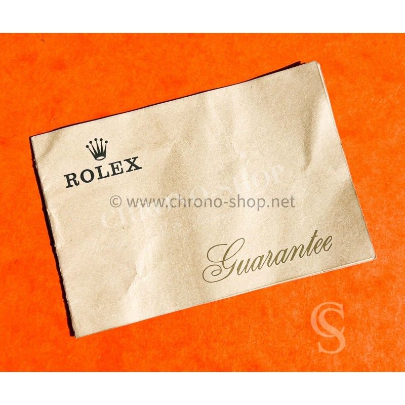 Rolex Blank 1971 Warranty Paper guarantee...